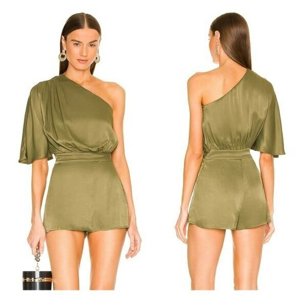 Michael Costello Xrevolve Selene Romper - Olive Green